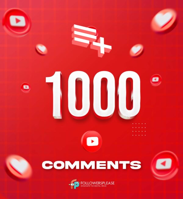 Buy 1000 YouTube Comments Cheap