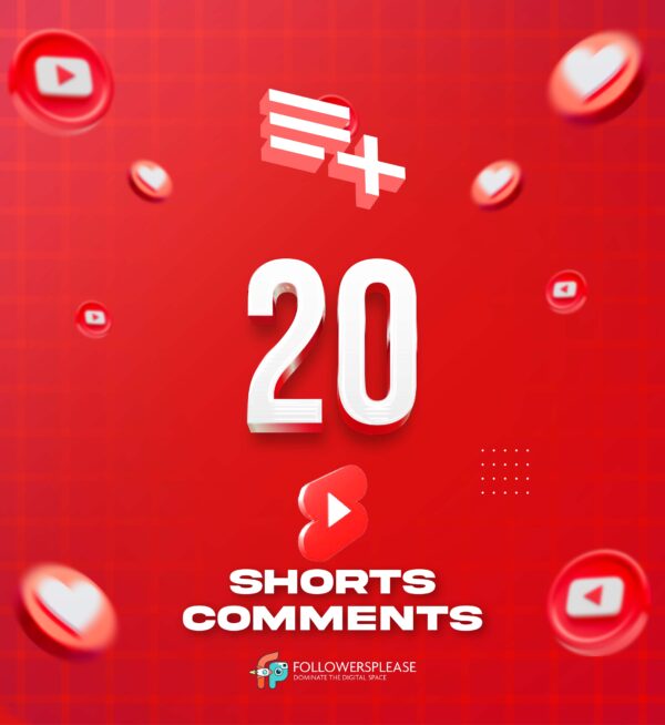 Buy 20 YouTube Shorts Comments Cheap