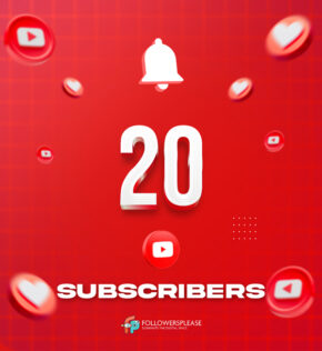 Buy 20 YouTube Subscribers Cheap