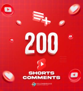 Buy 200 YouTube Shorts Comments Cheap