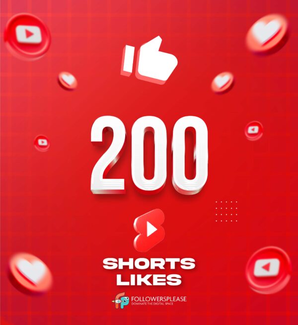 Buy 200 YouTube Shorts Likes Cheap