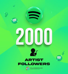 Buy 2000 Spotify Artist Followers Cheap