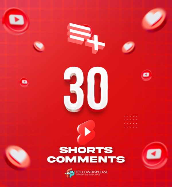 Buy 30 YouTube Shorts Comments Cheap