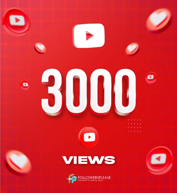 Buy 3000 YouTube Views Cheap