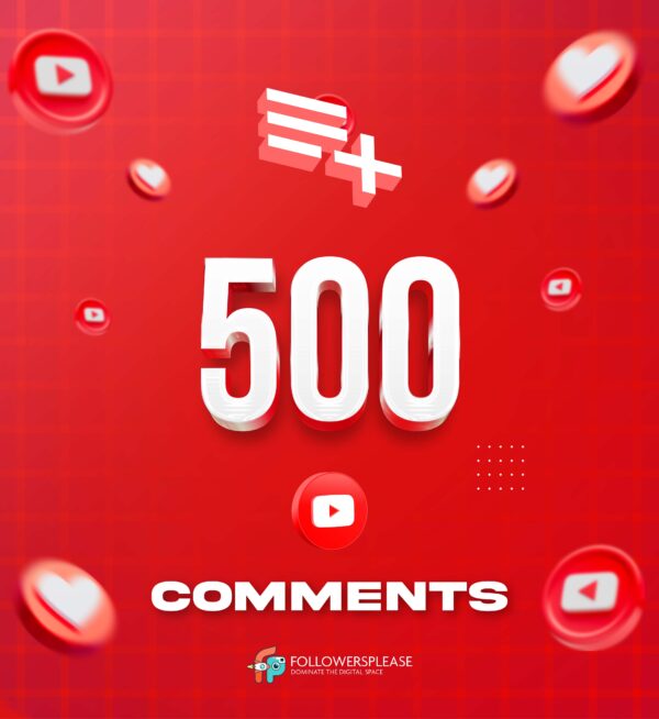 Buy 500 YouTube Comments Cheap